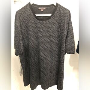 Michael Kors  chic luxe MK all over print t shirt rare size 4XL